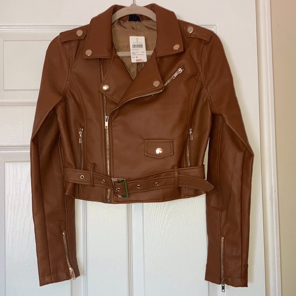 Brown Pleather Jacket